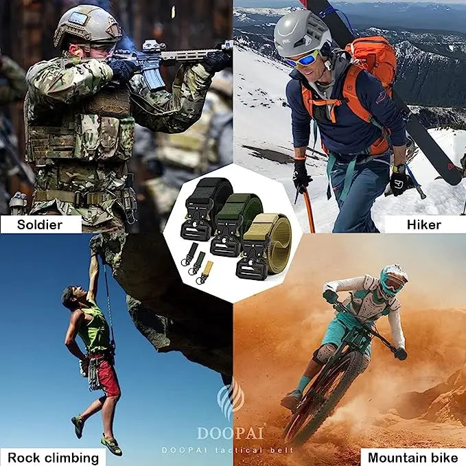 Cinto tático Militar - NylonFlex™ + Brinde Exclusivo