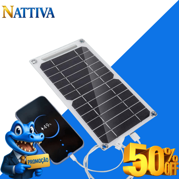 Carregador a luz solar - SunUltra™ + Brinde Exclusivo