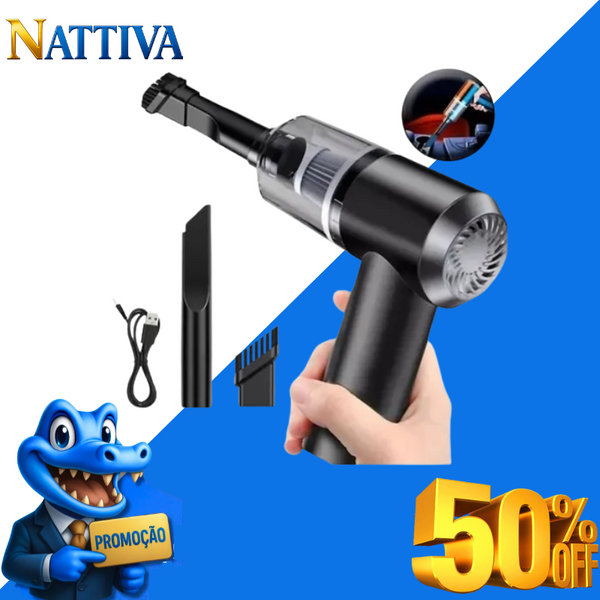 Mini aspirador de pó portátil - PullAir™ + Brinde Exclusivo