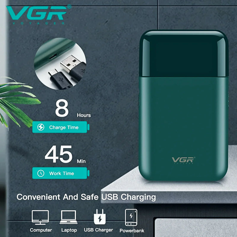 Barbeador Elétrico - VGR™ + Brinde Exclusivo