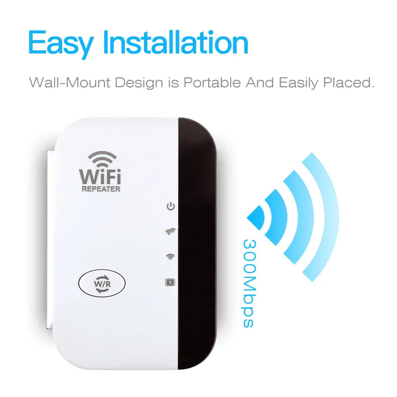 Repetidor Wi-Fi Sem Fio de 300 Mbps - SignalUltra™ + Brinde Exclusivo