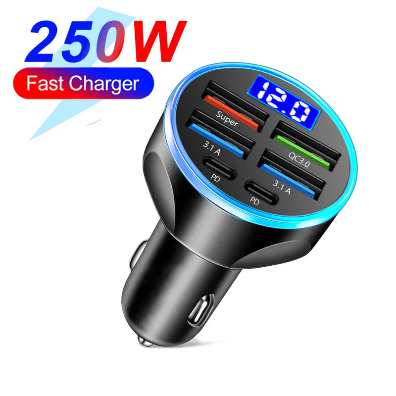 Carregador Adaptável para Carros [6 em 1] + Brinde Exclusivo