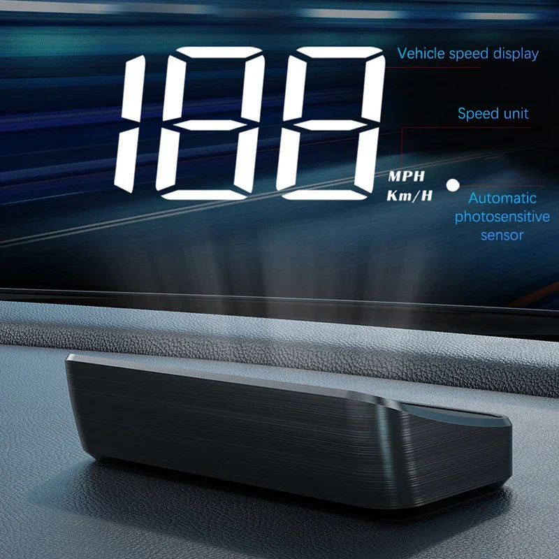 Velocímetro de carro KM/H HUD GPS