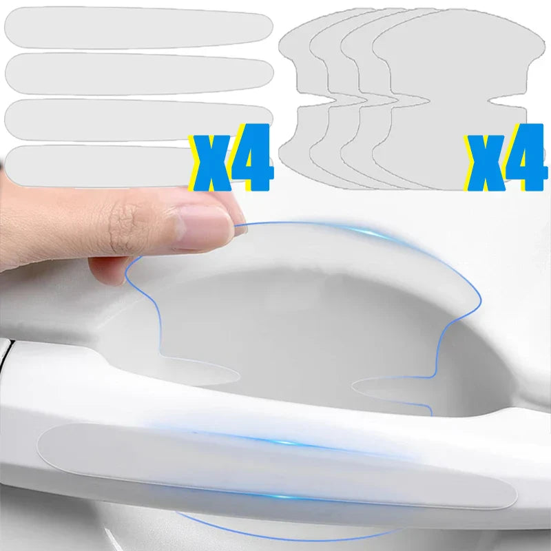 Adesivo protetor universal invisível para maçaneta de porta de carro