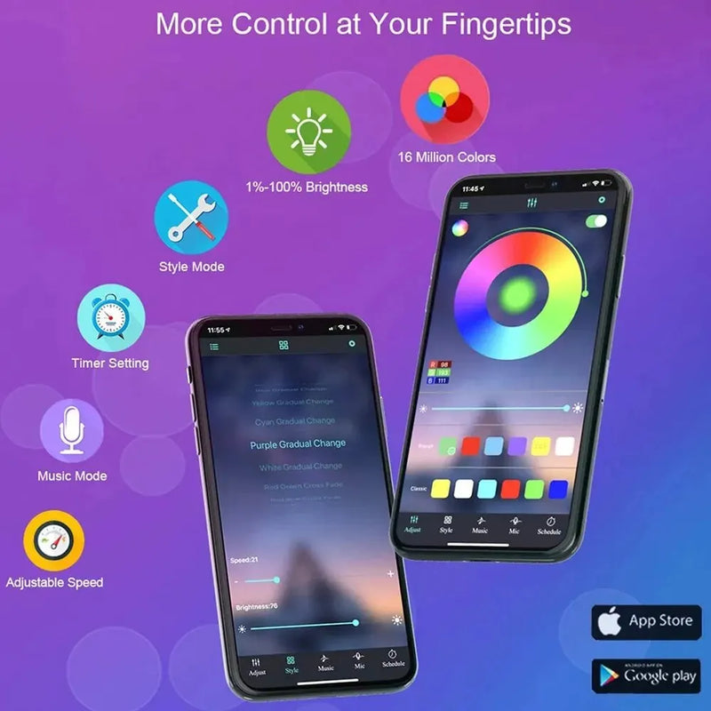 Fita LED Adesiva - Bluetooth + [Últimas Unidades]
