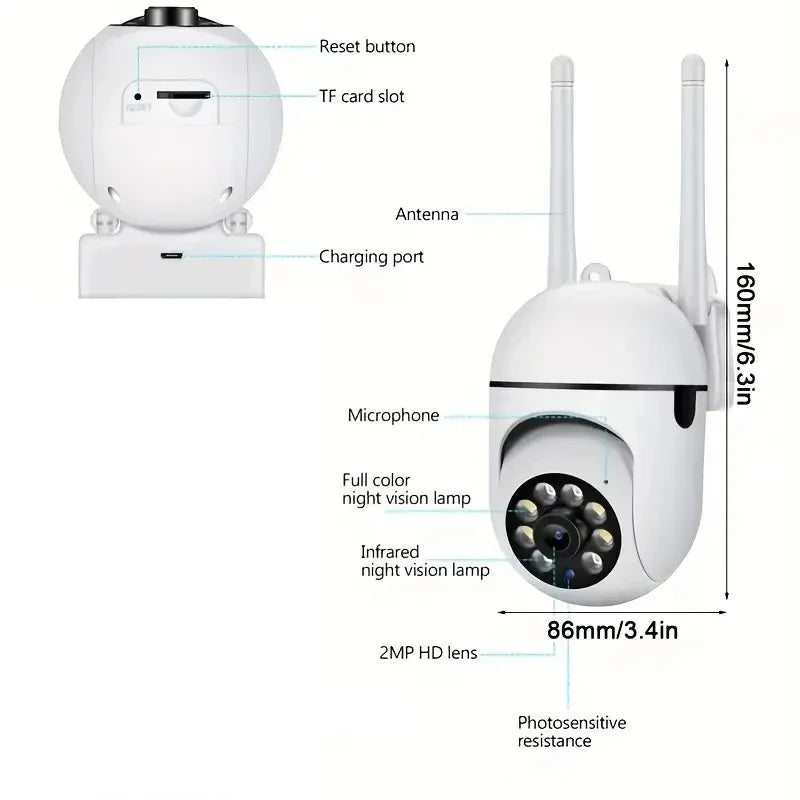 Câmera de Monitoramento HD - NattiSecurity™ + Brinde Exclusivo