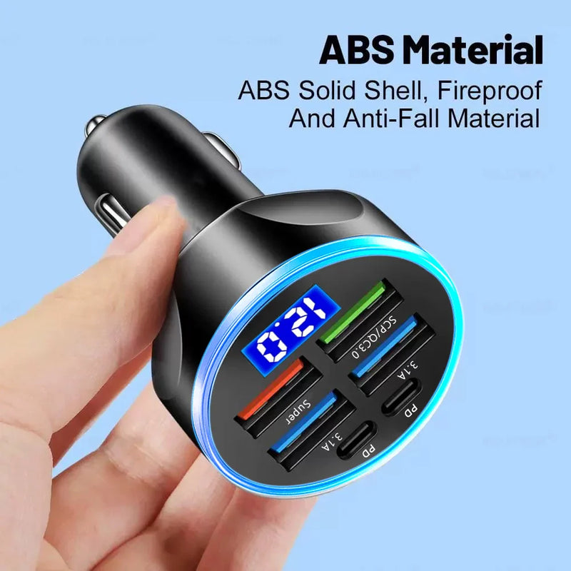Carregador Adaptável para Carros [6 em 1] + Brinde Exclusivo