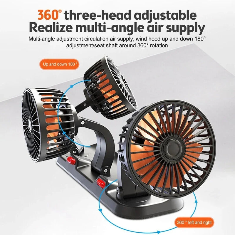 Ventilador de carro 360° ajustável - InfinityAir™  + Brinde Exclusivo