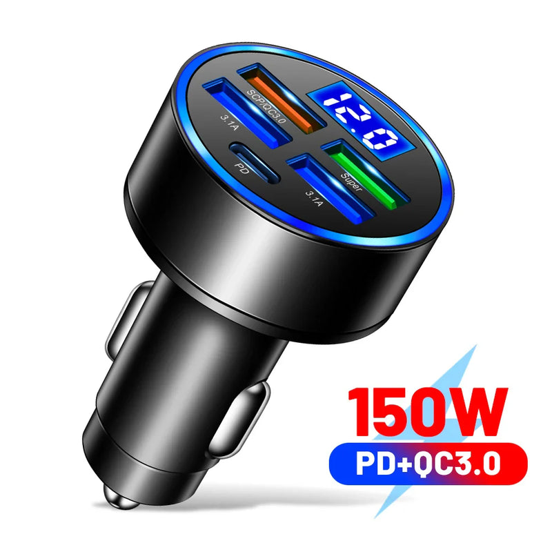 Carregador Adaptável para Carros [6 em 1] + Brinde Exclusivo