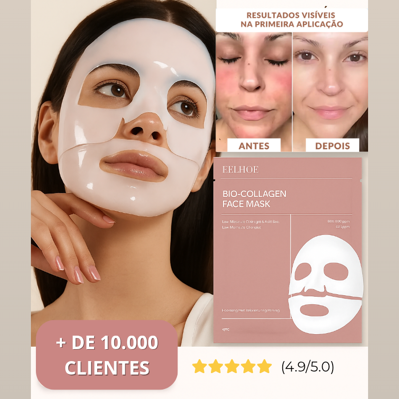 BiocollagenPlus - Máscara absorvível de colágeno + ativos do botox
